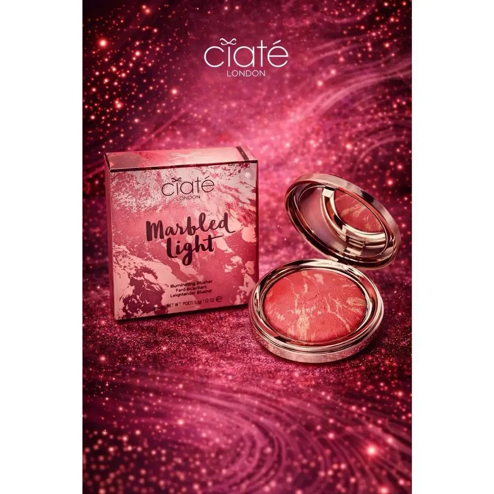 Ciaté London - Marbled Light - Illuminating Blusher - Shade: Dusk- 0.123 oz/3.5g